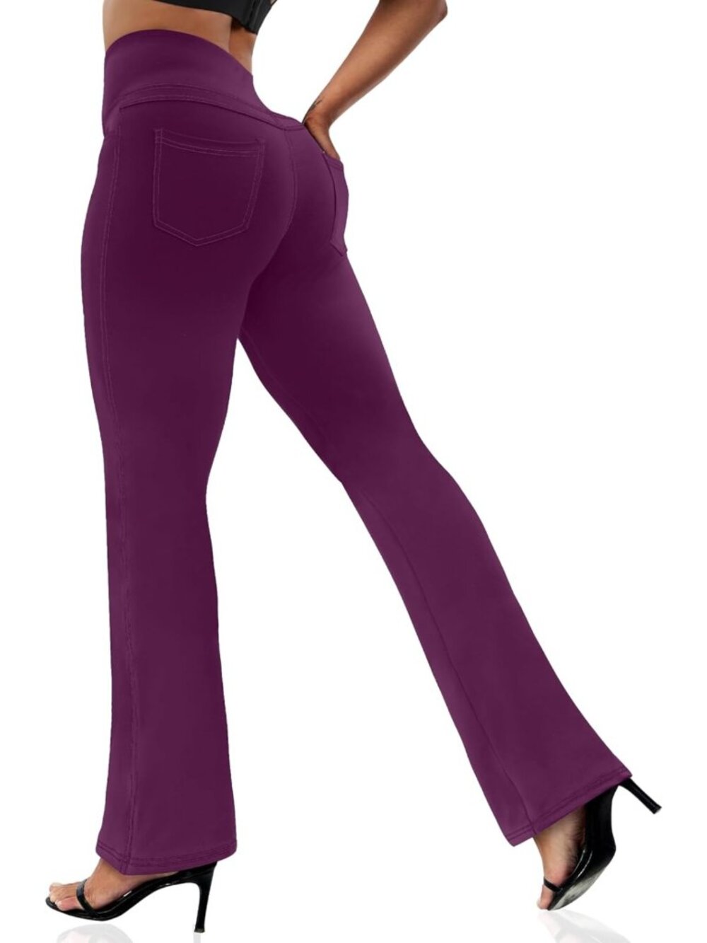 Bootcut Yoga Leggings for Women - Flare Pants with 4 Pockets, Comfortable Fit